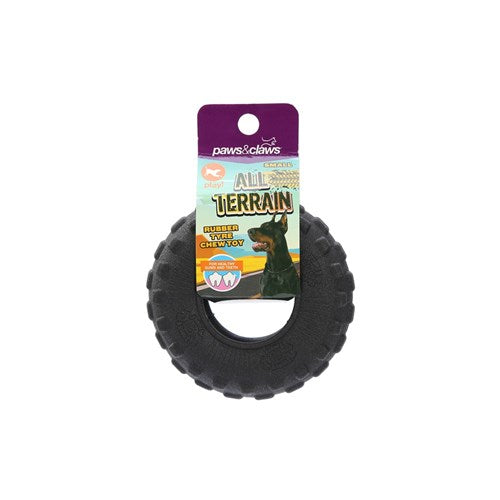 Paws & Claws All Terrain Rubber Tyre Chew Toy
