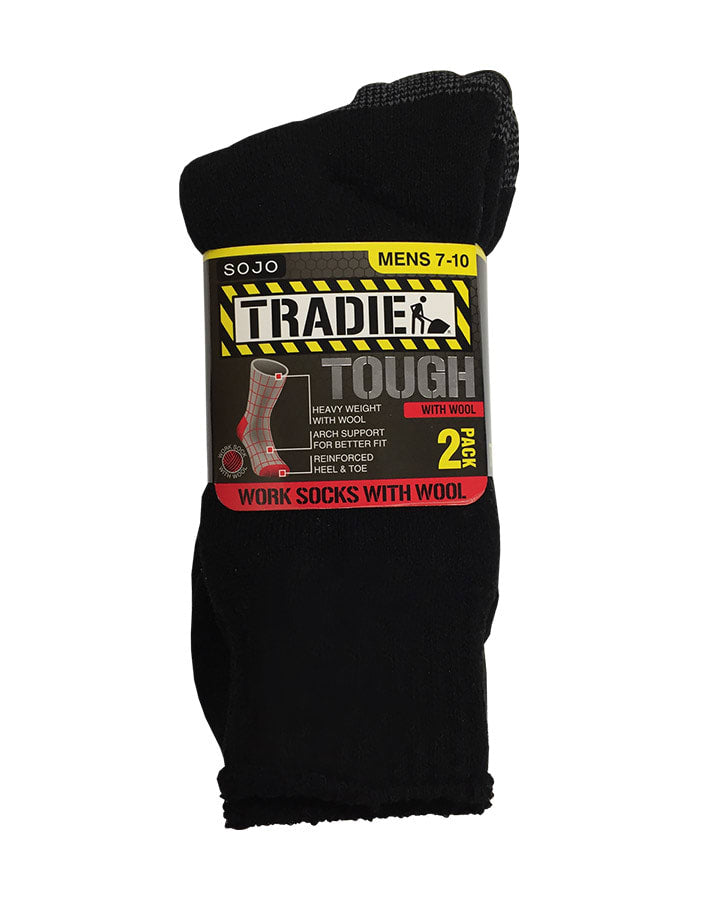 TRADIE Men's 2pk Wool Sock