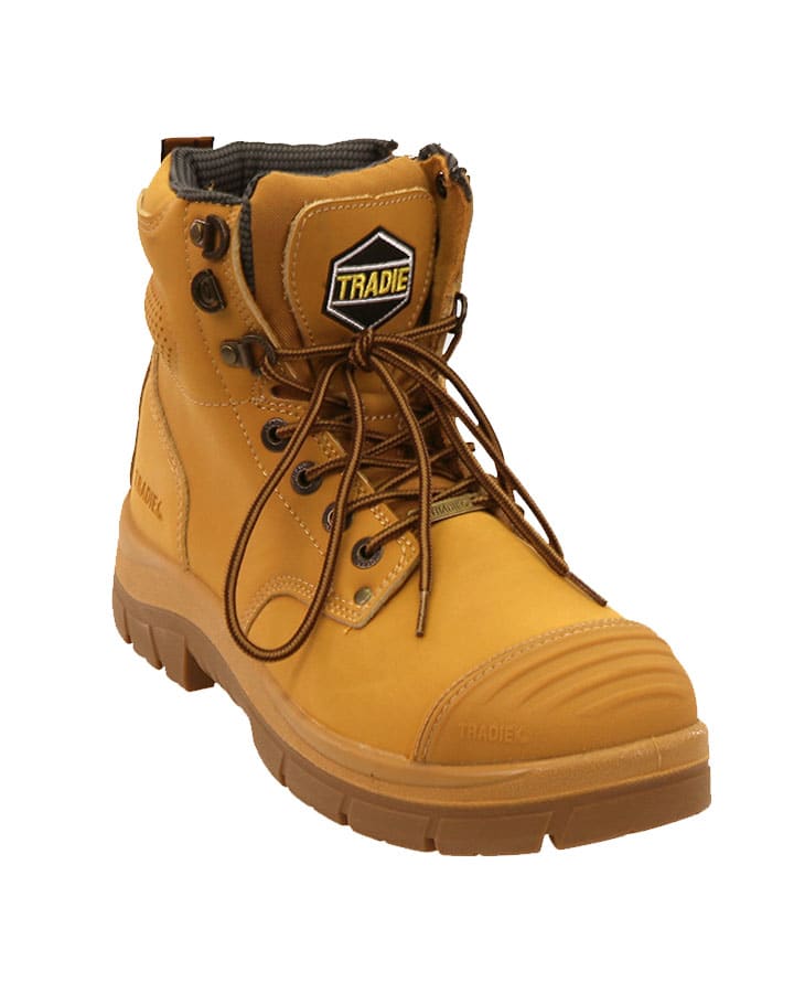 TRADIE Men's Zip Up Boot with Toe Cap