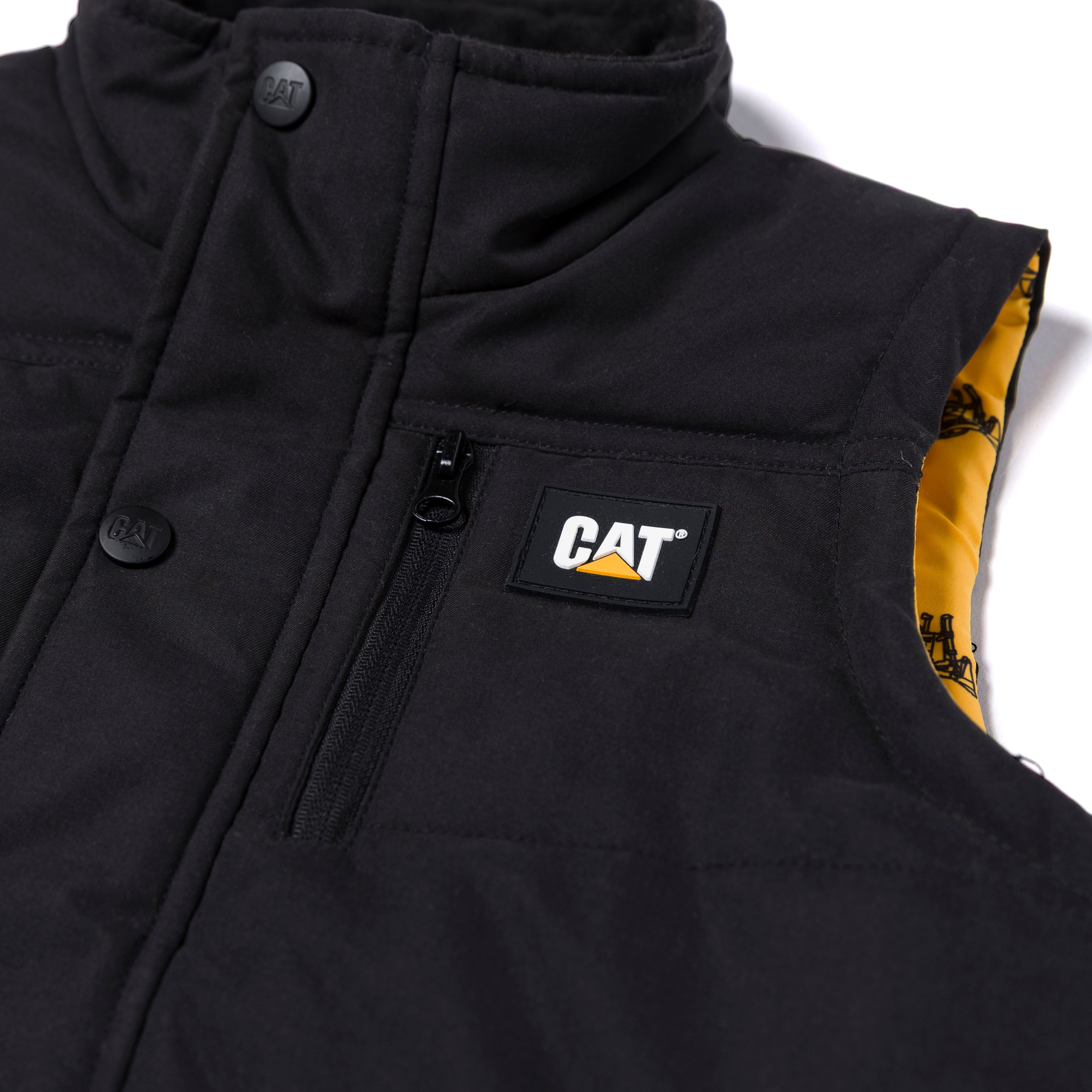 CAT Kids Puffer Vest Black