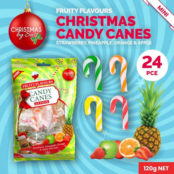 Candy Cane Mini Fruity Flavours 24pk