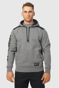 CAT Logo Panel Hooded Sweatshirt