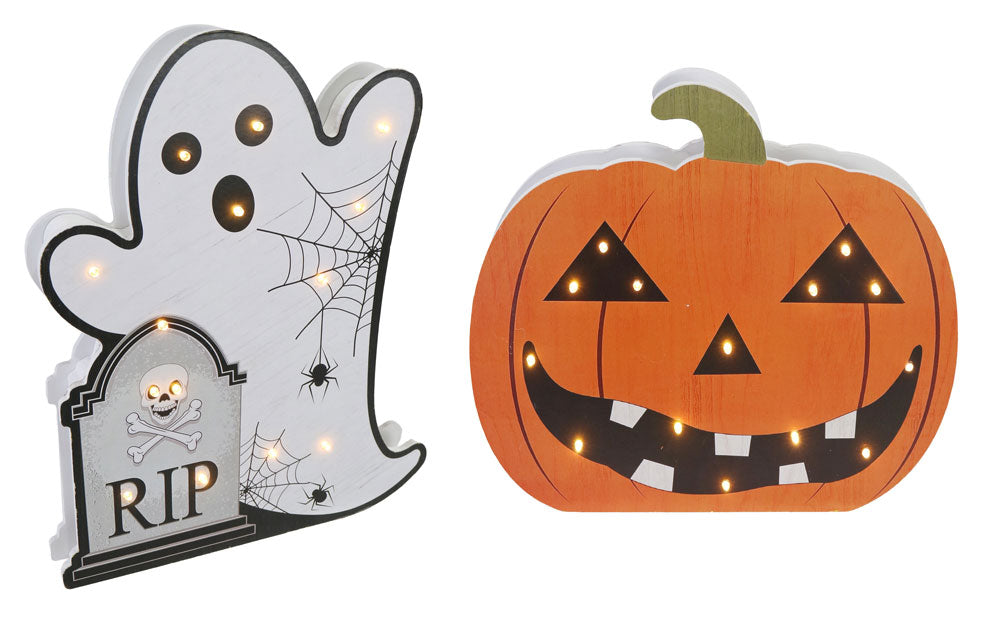 Halloween Light Up Sign  Asst