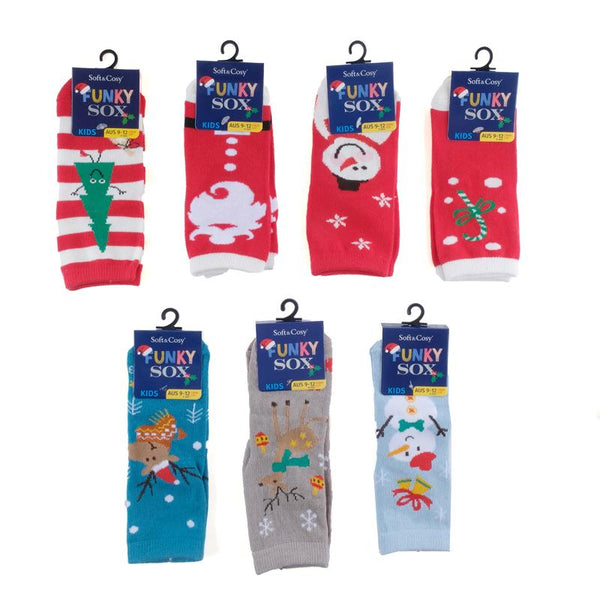 Christmas Socks Kids Assorted