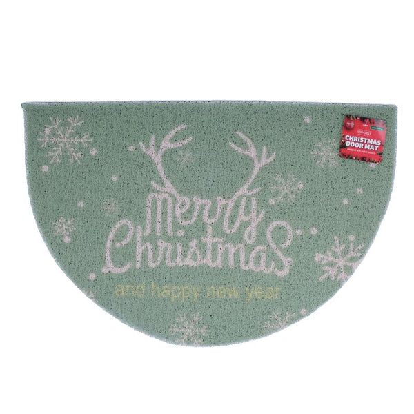 Door Mat Semi-Circle Christmas 40cm x 60cm.