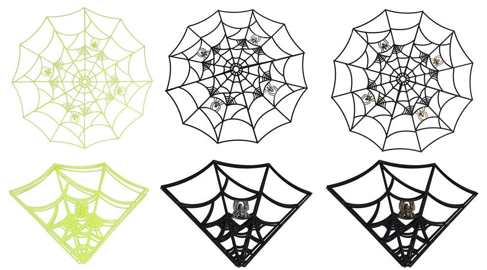 Hanging Spider Web 62cm Asst