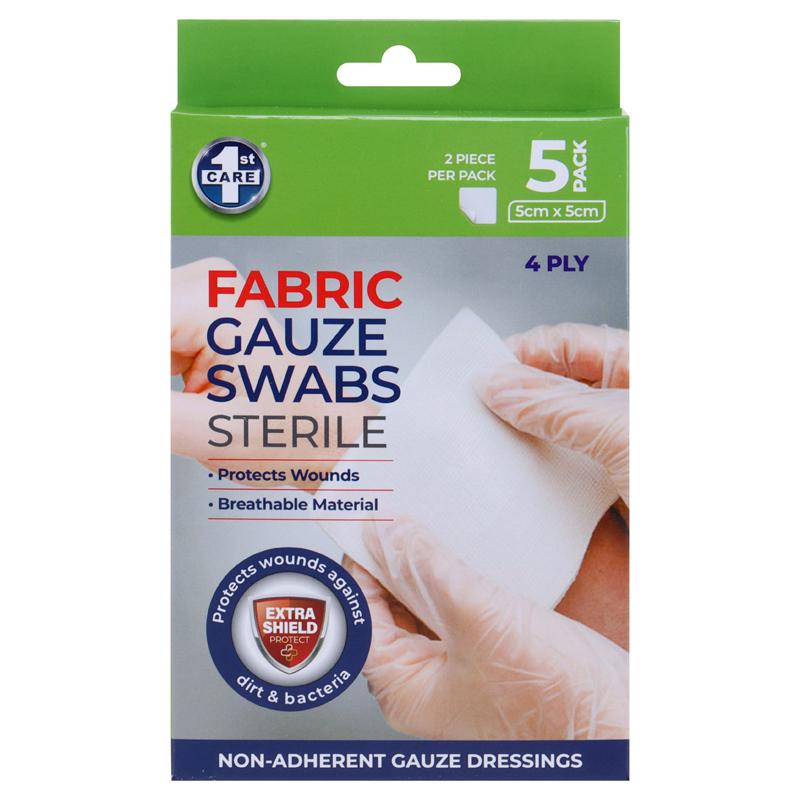 Bandage Dressing Gauze Pads Non Adhesive 5cm x 5cm 10pc