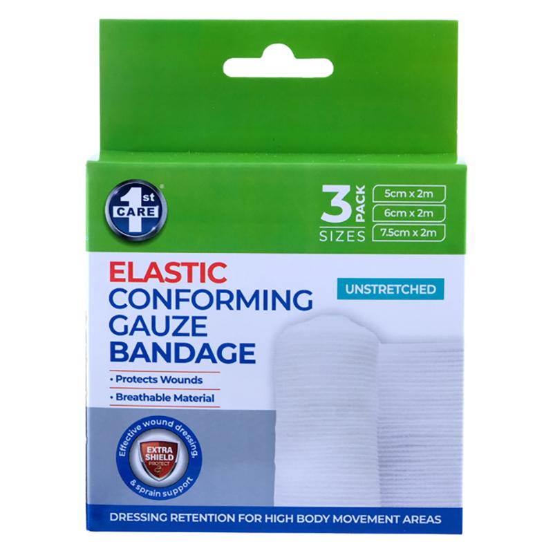 Bandage Conforming Assorted Sizes 3pk