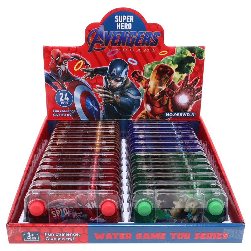 Hand Held Water Skill Game Super Hero 14cm x 6.5cm x 2.5cm