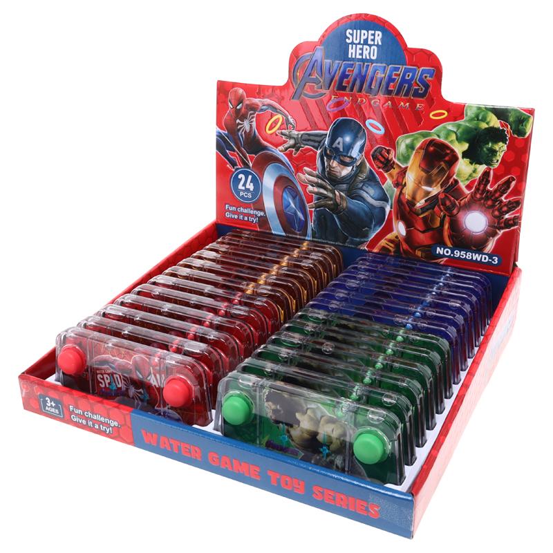 Hand Held Water Skill Game Super Hero 14cm x 6.5cm x 2.5cm