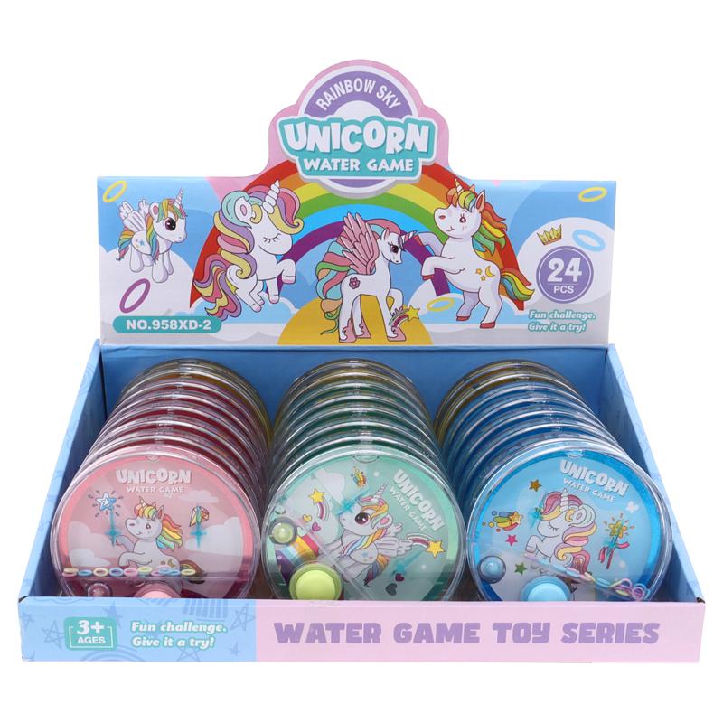 Hand Held Water Skill Game Unicorn (13.5cm x 6.5cm) - Assorted Designs