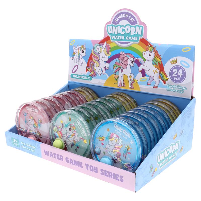 Hand Held Water Skill Game Unicorn (13.5cm x 6.5cm) - Assorted Designs