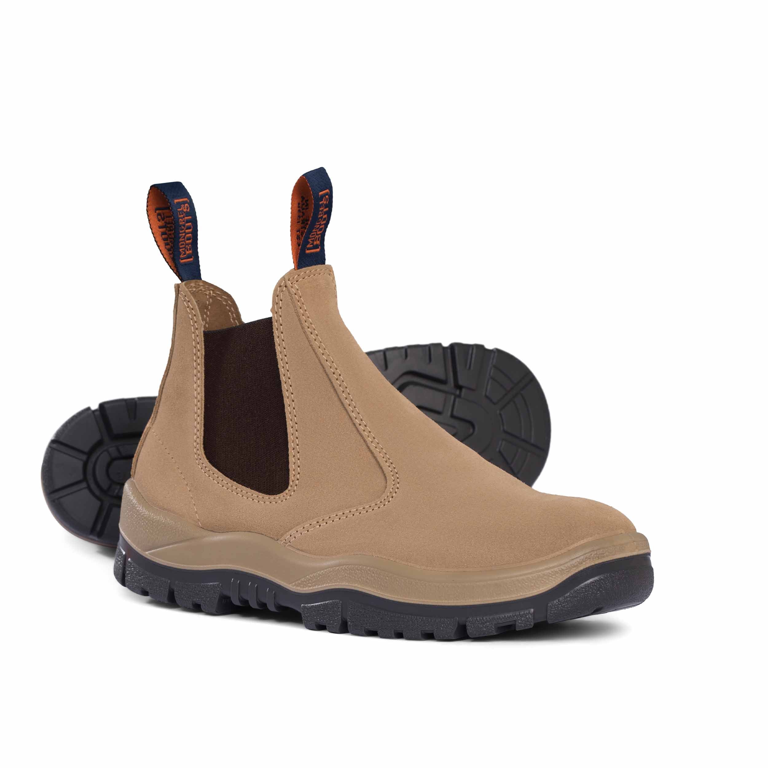 Mongrel Boots Elastic Sided Steel Toe, No Scuff Boot