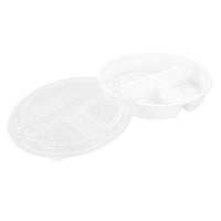 Reusable Food Prep Container 3 Section 8Pk 1000ML