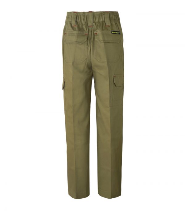 WorkCraft Kids Midweight Cargo Cotton Drill Trouser