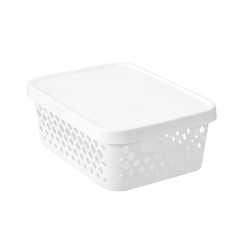 Boxsweden Diamond Storage Basket Lidded 10l 36x27x135cm