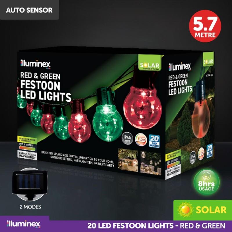 Solar Festoon Lights 20pk