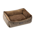 Lux Pet Bed Walled Mocha 60x50x18cm