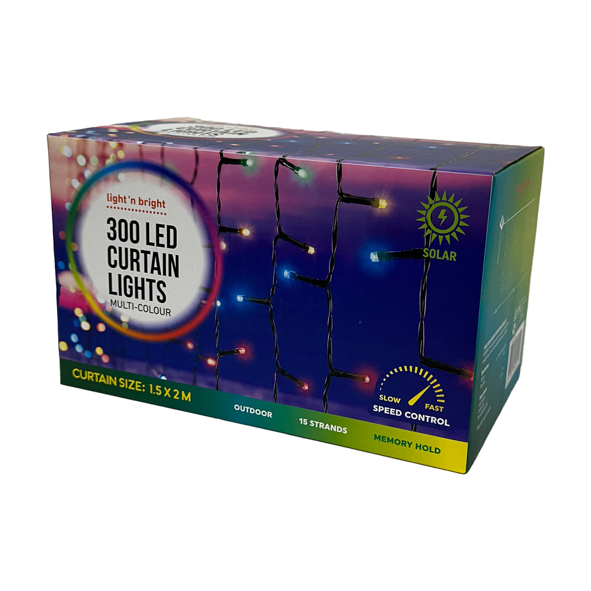 Solar Curtain Lights 300 LED