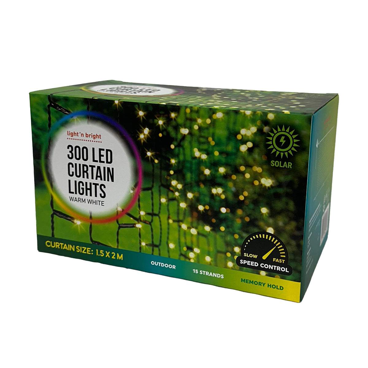 Solar Curtain Lights 300 LED