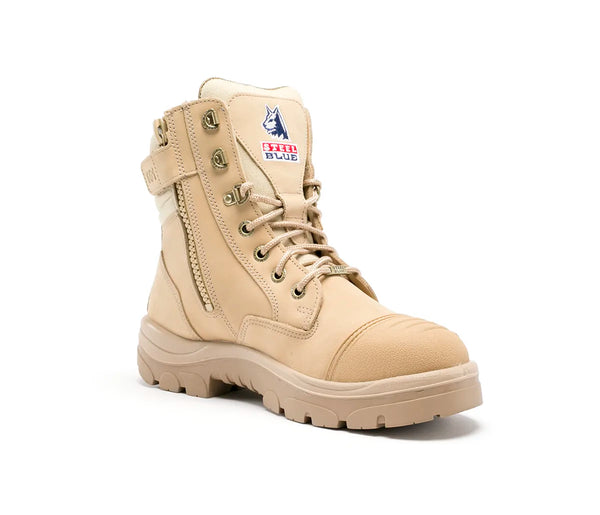 STEEL BLUE Men's Southern Cross Zip Lace-up Scuff Cap Boot