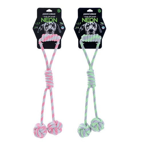 Paws & Claws Neon Tug-Of-War Multi Tugger