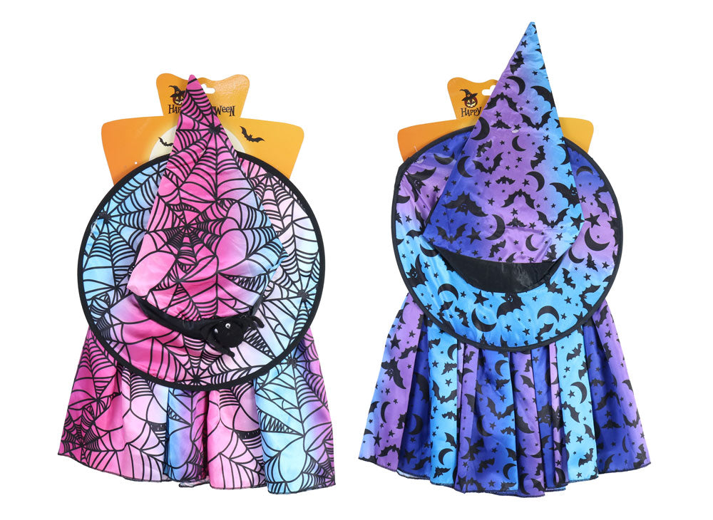 Witch Dress Up Colourful Tutu Set Kids Asst