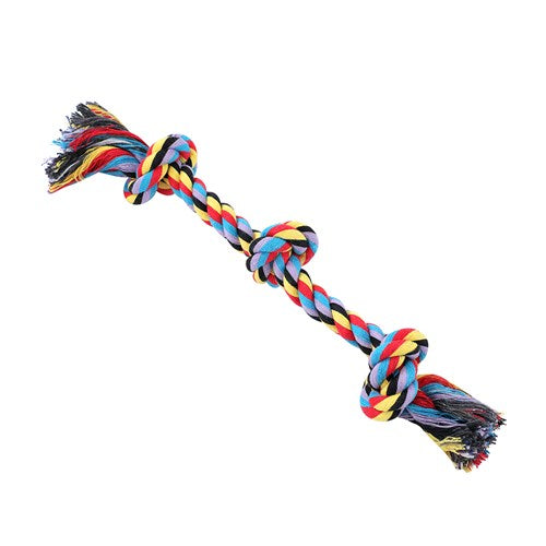 Paws & Claws Knotted Rope Toy 35x1.6cm Assorted