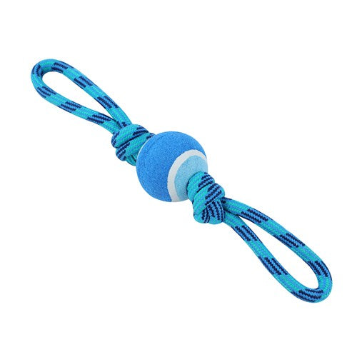 Tennis Ball Rope Tugger Toy (assorted)