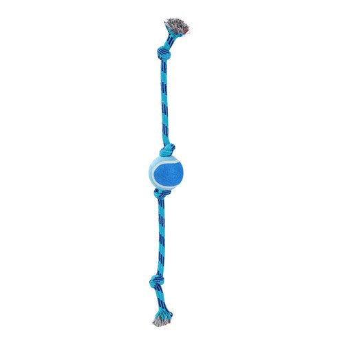 Tennis Ball Rope Tugger Toy (assorted)