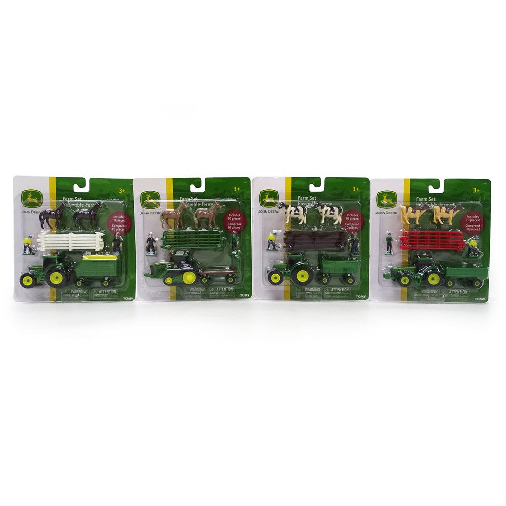 John Deere 10 Piece Mini Farm Set Assorted