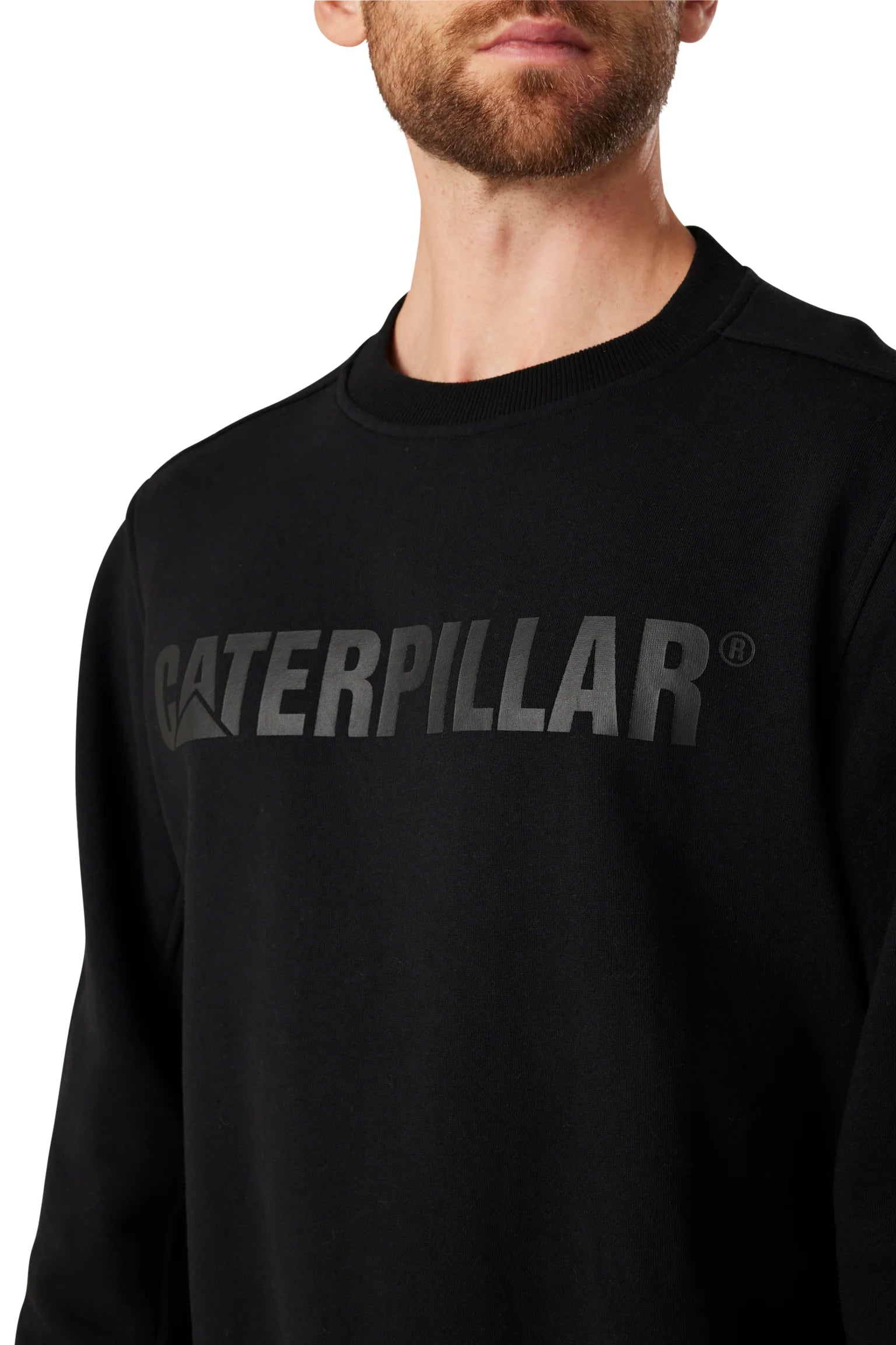 CAT Caterpillar Logo Crewneck Sweatshirt