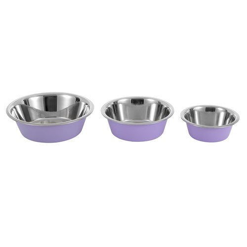 Stainless steel Pet Bowl Anti-Skid (Assorted Colours)
