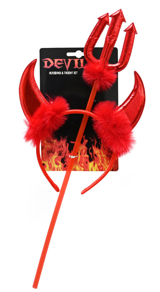 Devil Headband and Trident Set