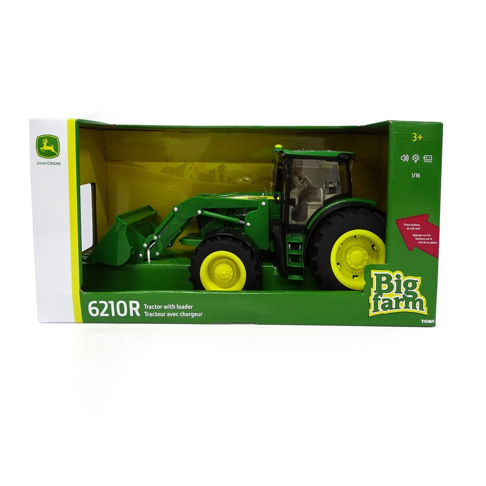 John Deere 1:16 6210R Tractor with Loader