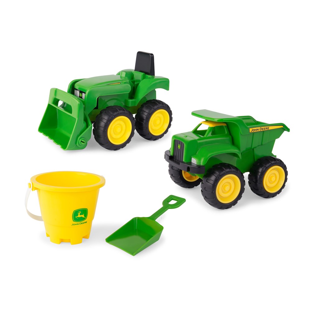 John Deere 15cm Sand Pit Value Set with Bucket and Shovel