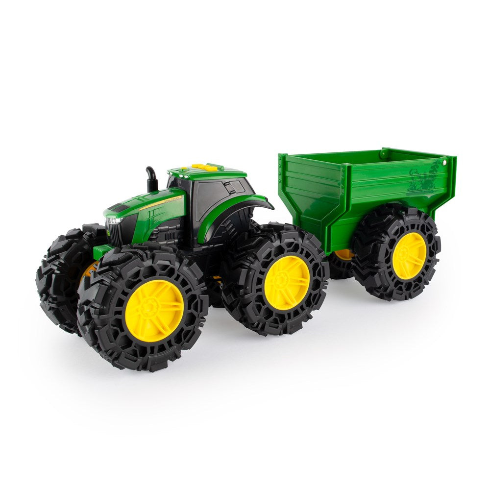 John Deere Monster Treads 20cm L&S Tractor w/Wagon