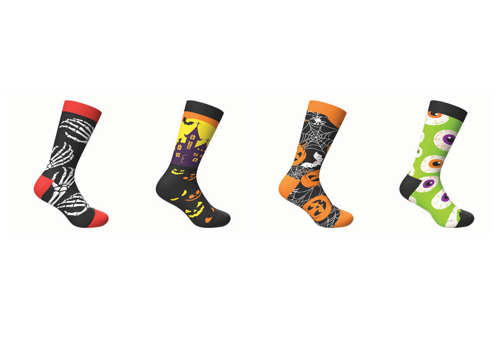 Fun and Spooky Socks Asst