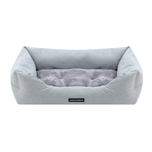 Paws & Claws Pet Bed Walled Light Grey