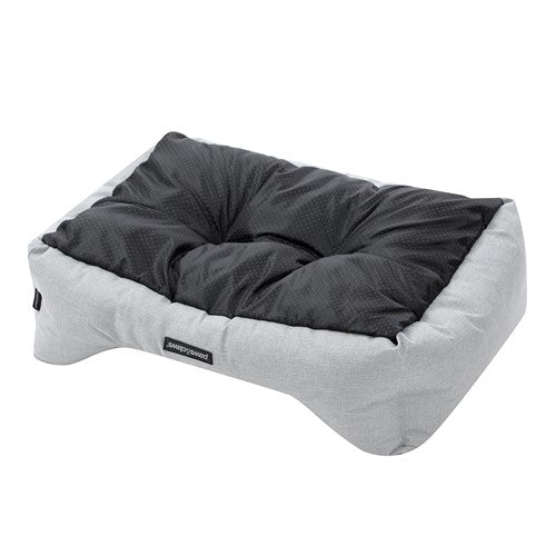 Paws & Claws Pet Bed Walled Light Grey