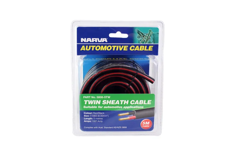 Twin Core Cable 8 B&S 100a -5m