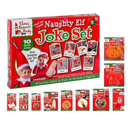 Xmas Elves BB Naughty Jokes Pranks Set 10pc