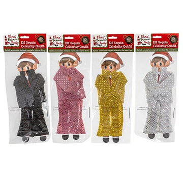 Xmas Elves Sequin Celebrity Dress Up Outfit