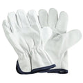 2 Pair Large White Riggers Gloves