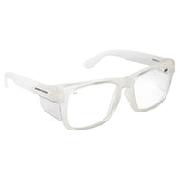 Safety Glasses Frontside Clear Lens with Clear Frame