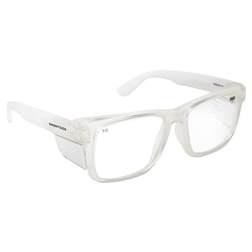 Safety Glasses Frontside Clear Lens with Clear Frame