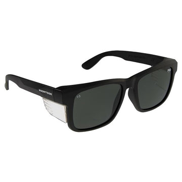 Safety Glasses Frontside Polarised Smoke Lens with Black Frame