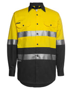 JB's Hi Vis Day/Night Long Sleeve Work Shirt 150G