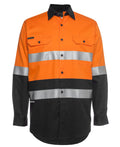 JB's Hi Vis Day/Night Long Sleeve Work Shirt 150G