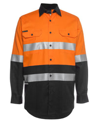 JB's Hi Vis Day/Night Long Sleeve Work Shirt 150G